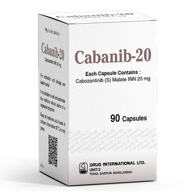 Beacon  Cabozantinib XL-184 Cabozanix  60mg*30 compresse Cancro del rene, cancro della tiroide, cancro del fegato, sarcoma dei tessuti molli, cancro del polmone non a piccole cellule, cancro alla prostata, cancro al seno, cancro ovarico,