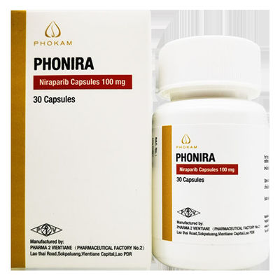 comprare Tlph、Beacon、Everest、PHARMA 2 VIENTIANE  Niraparib ZL-2306 PHONIRA   100mg*30 compresse Cancro ovarico, cancro delle tube di Falloppio, cancro peritoneale per stadio 1 2 3 del cancro online manufacture
