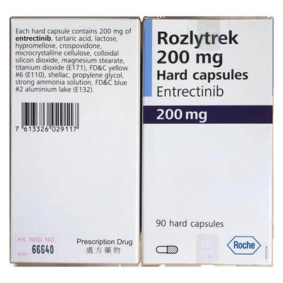 90 Capsule Entrectinib Rozlytrek 200 mg Farmaci per il trattamento del cancro ai polmoni